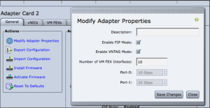 vntag mode for VIC adapter